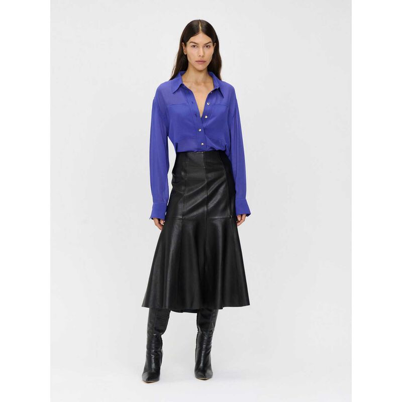Veronika Maine Georgette Panel Seam Shirt image number 3